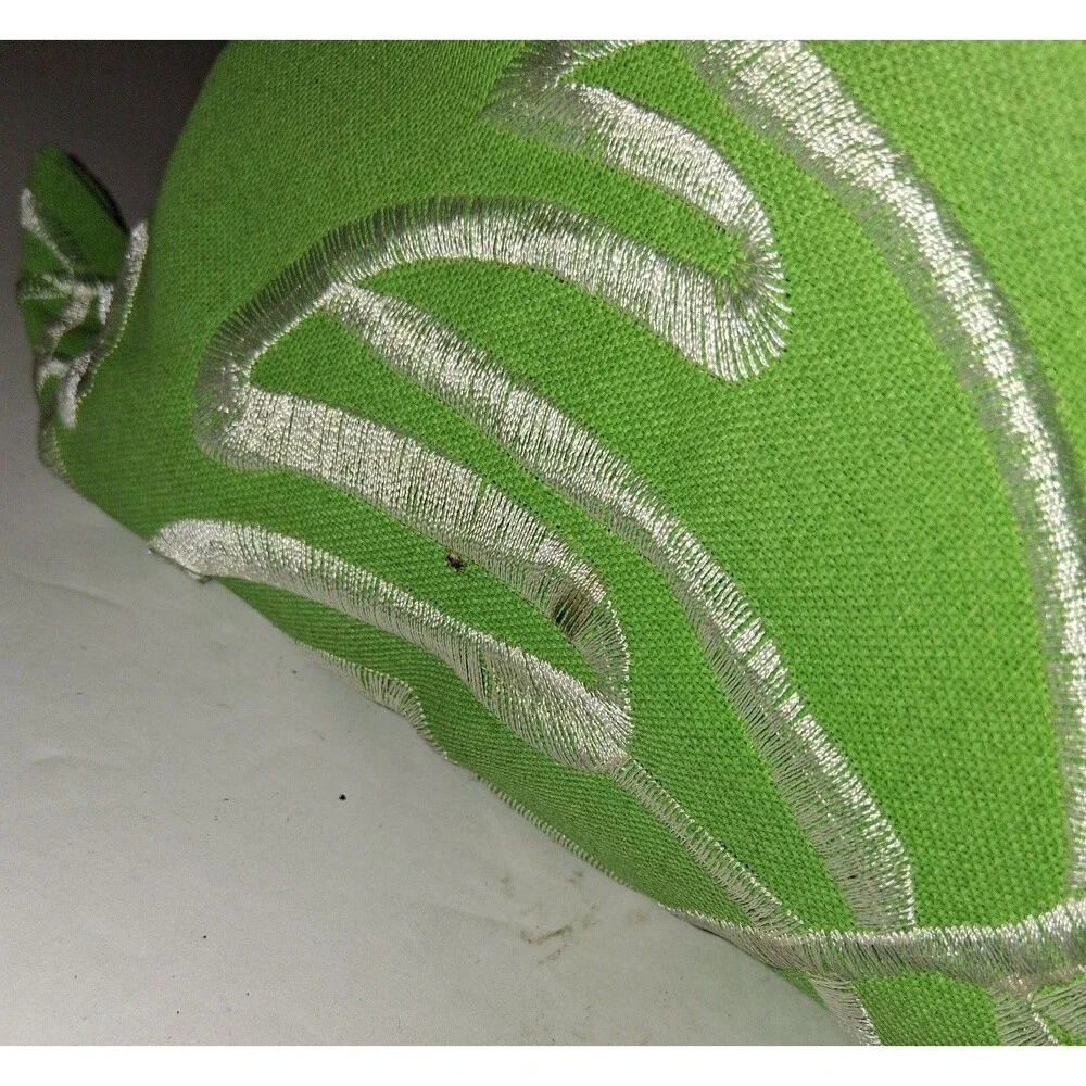 Decorative Leaf Green Pillow Allen + Roth 16 x 16